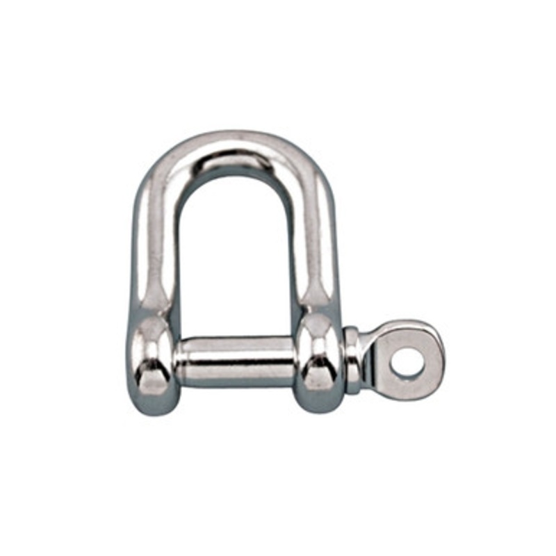 Suncor - 15/32 Straight D Shackle 316 stainless with Screw Pin