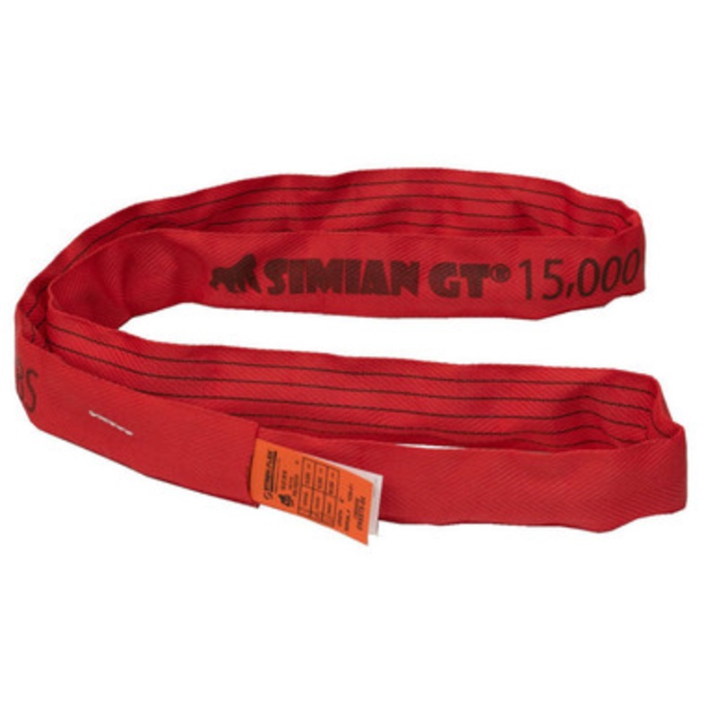 Stren-Flex Simian GT 15,000 lb Red Polyester Endless Roundsling
