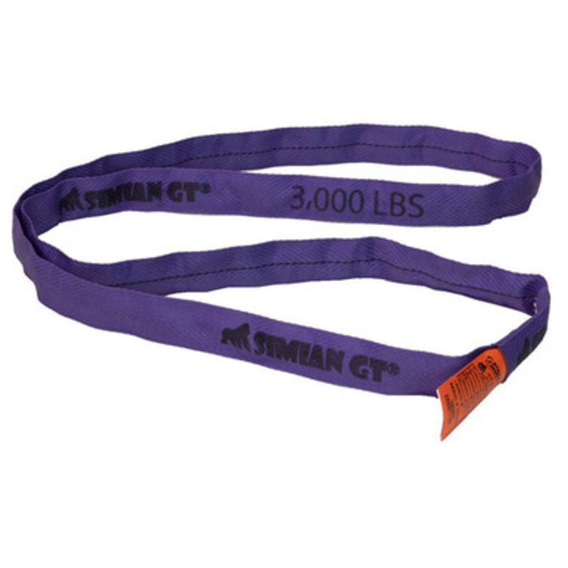 Stren-Flex Simian GT 3,000 lb Purple Polyester Endless Roundsling
