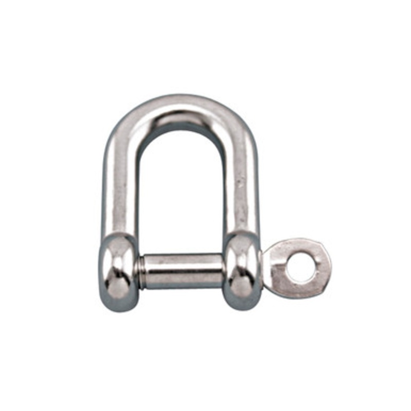 Suncor - 15/32 Straight D Shackle 316 stainless with Captive Pin