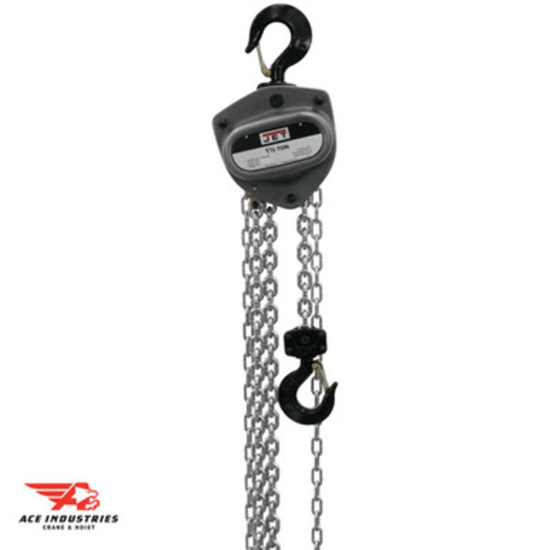 JET L-100 1-1/2 Ton Hand Chain Hoist w/Overload Protection