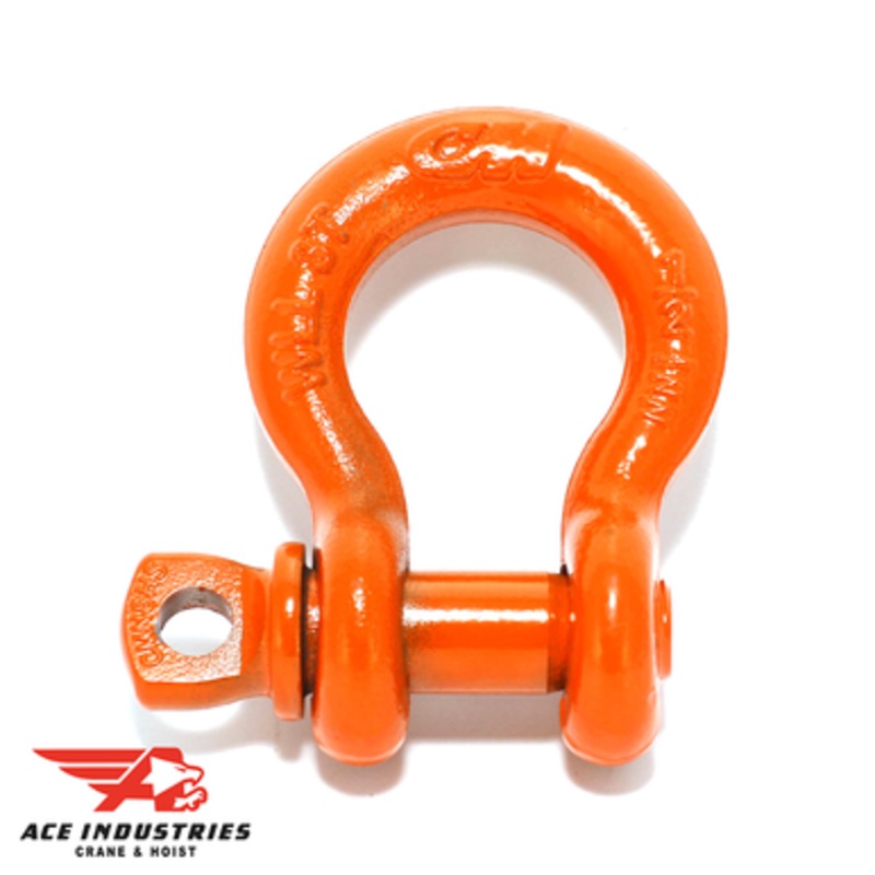 CM 3 Ton Carbon, 1/2 Shackle w/Screw Pin Anchor