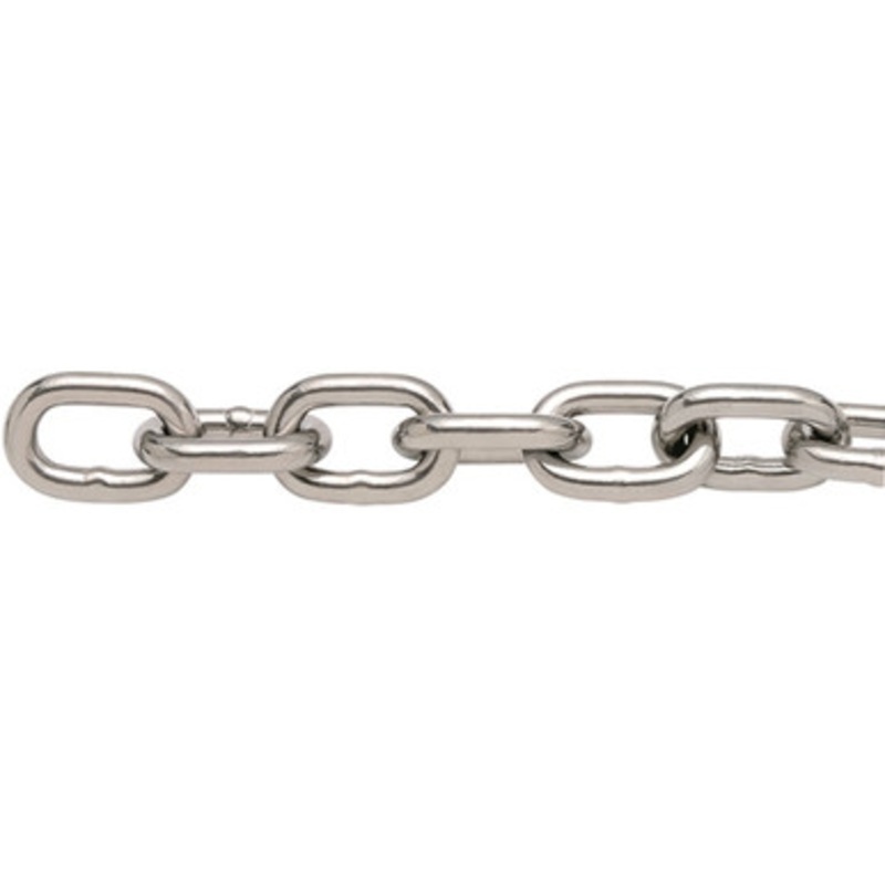 Suncor 1/4 Long Link Chain (S6) 304L Stainless Steel