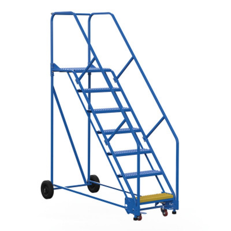 Warehouse Ladder 50 Deg Grip 7 Stp 21 In