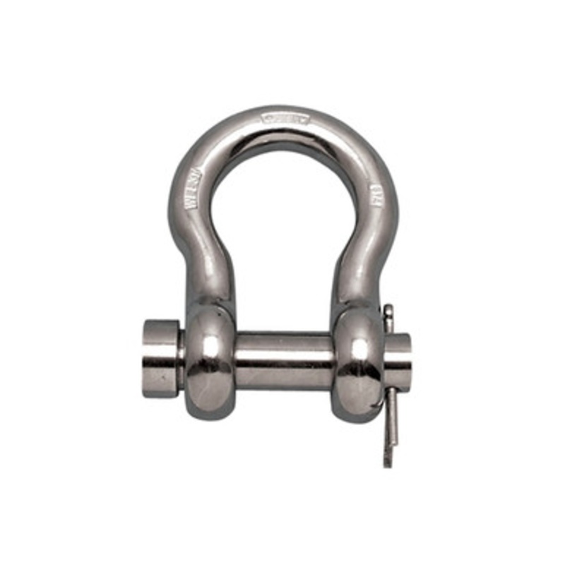 Suncor - 3/4 Anchor Shackle 316 stainless with Oversize Round Pin