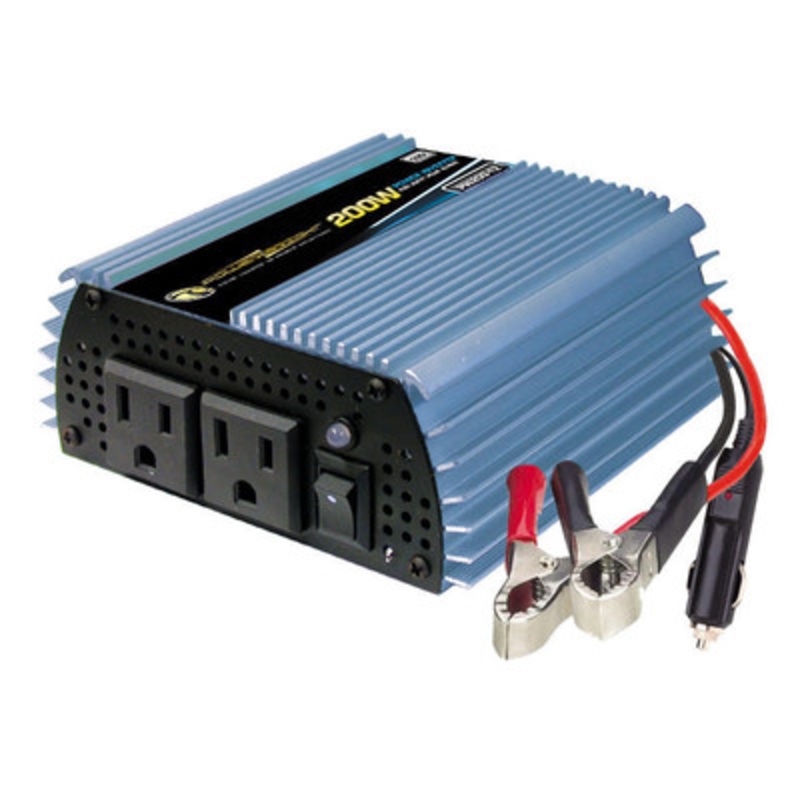 12V DC to 110V AC Power Inverter, 200 Watt