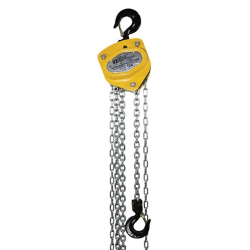 OZ Premium 1 Ton Hand Chain Hoist w/Overload Protection