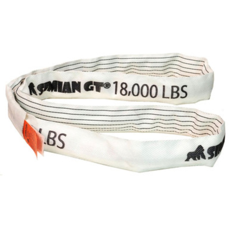 Stren-Flex Simian GT 18,000 lb White Polyester Endless Roundsling