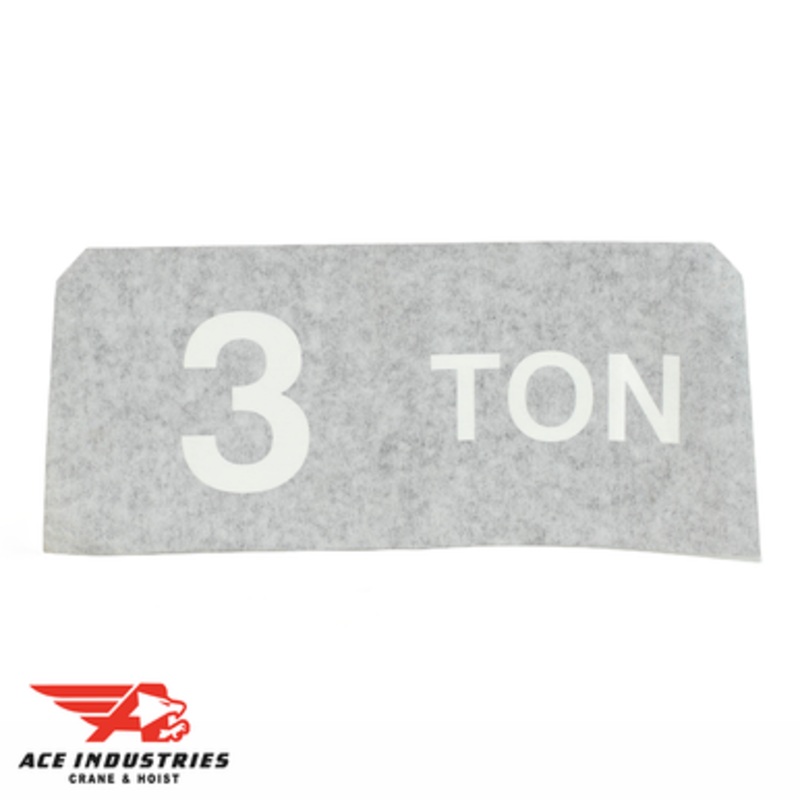 Coffing Decal 3 Ton Capacity 675J6