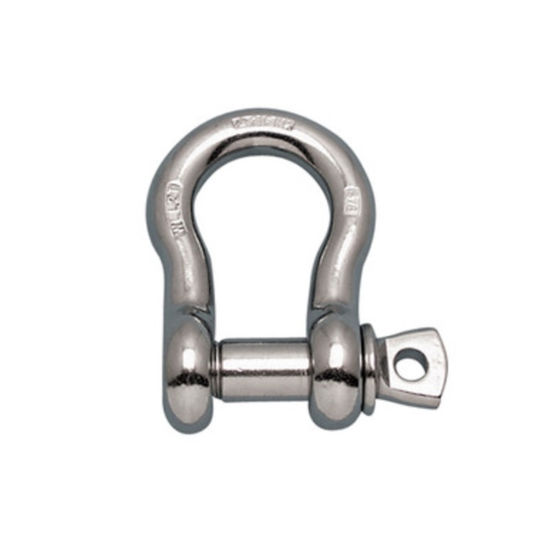 Suncor  -  3/16 Anchor Shackle 316 stainless with Oversize Screw Pin