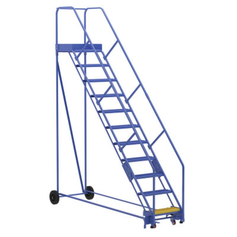 Warehouse Ladder 50 Deg Grip 11 Stp 21In