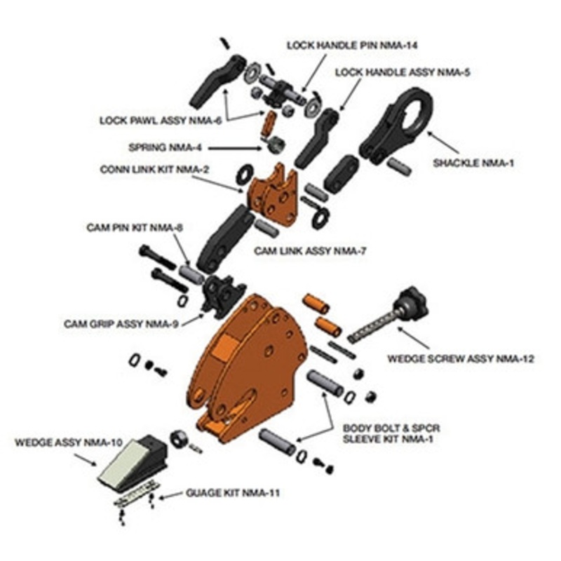 J.C. Renfroe Model NMA - 1 Ton Rebuild Kit / Repair Kit NMA-RK