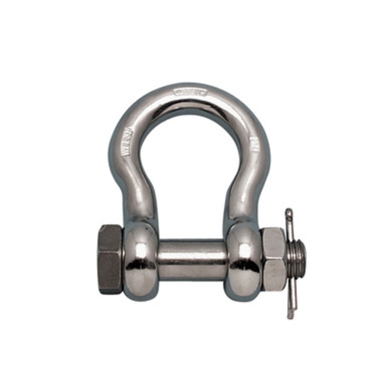 Suncor - 1-1/4 Bolt Anchor Shackle 316 stainless with Oversize Bolt