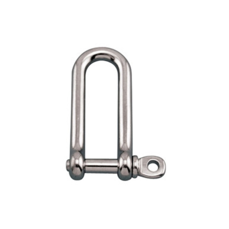 Suncor 5/16 Long D Shackle w/Screw Pin, Grade 316