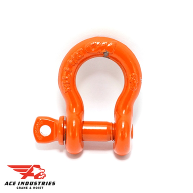 CM 1-1/2 Ton Carbon, 3/8 Shackle w/Screw Pin Anchor