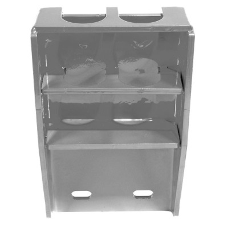 Wall Mount Bracket For Pipe Safety Railing, Gray Semi Gloss