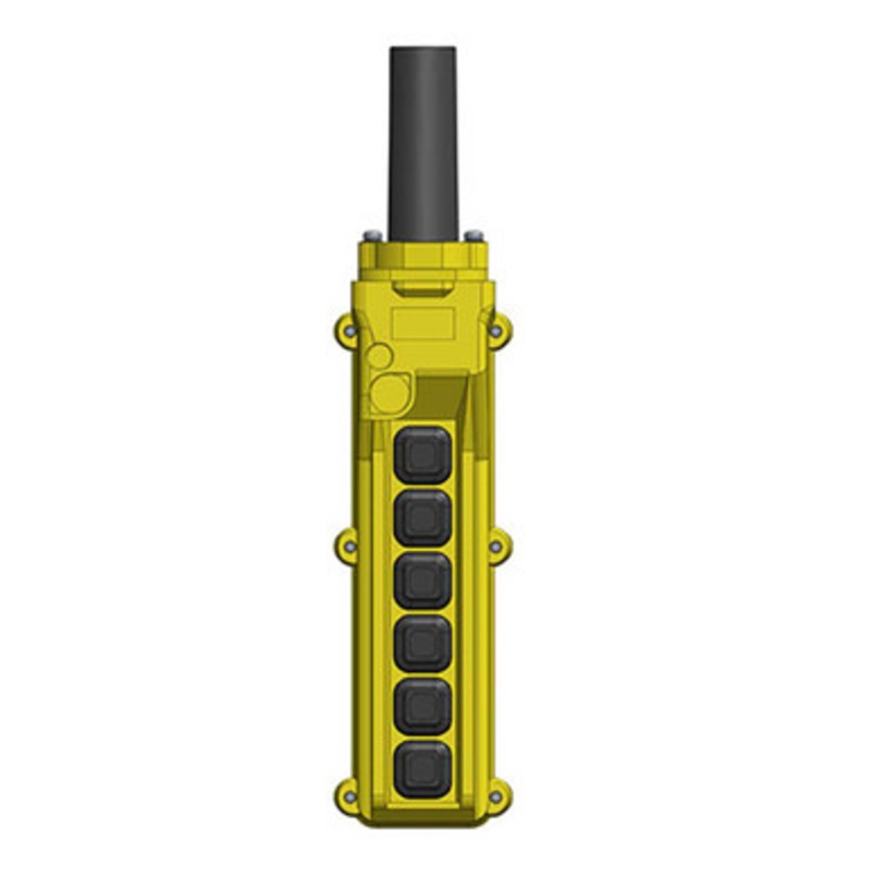 Conductix 80 Series Large Inlet/Standard Back-Complete Pendant Enclosures for 6 - 12 Button Holes