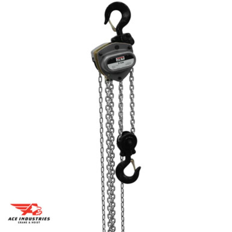 JET L-100, 3 Ton Hand Chain Hoist w/Overload Protection