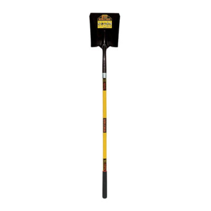 #2 Square Point, Front Turn Step Shovel, 48in Yellow Handle