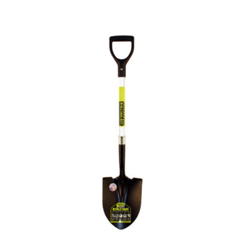 #2 Round Point Front Turn Step Shovel with 29in Green Handle