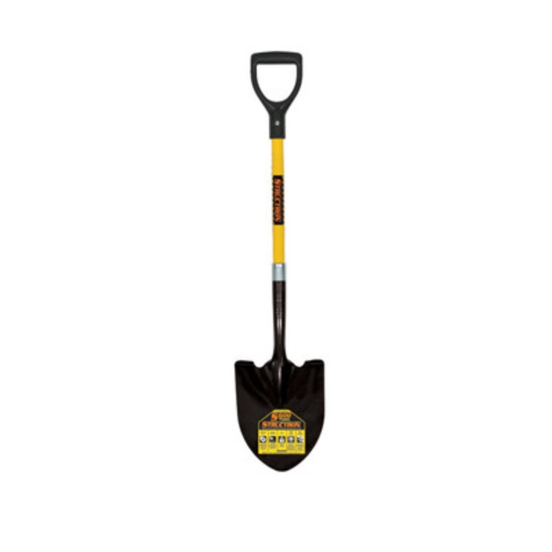 #2 Round Point, Front Turn Step Shovel, 29in Handle, D-Grip
