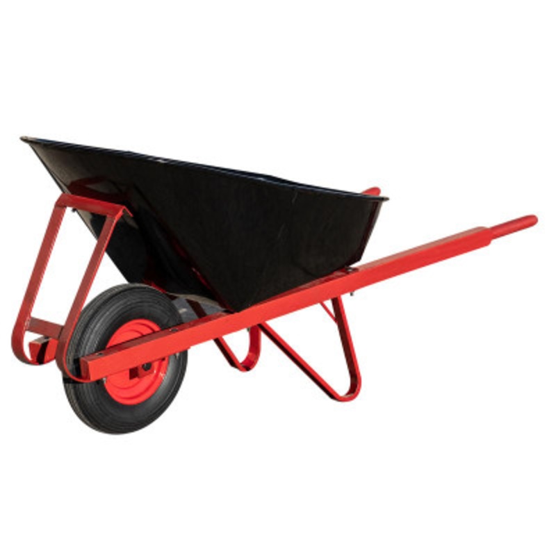 Wood Handled Wheelbarrow, 4.5 Cubic Feet