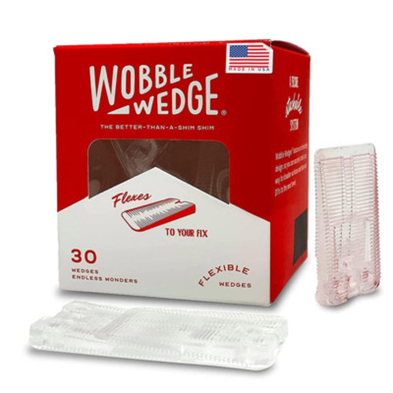 Wobble Wedges 5030, Flexible Clear Plastic Shims (Case of 720)
