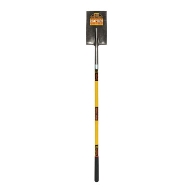 #2 Rear Roll Step Garden Spade, 14 Gauge, 48in Yellow Handle