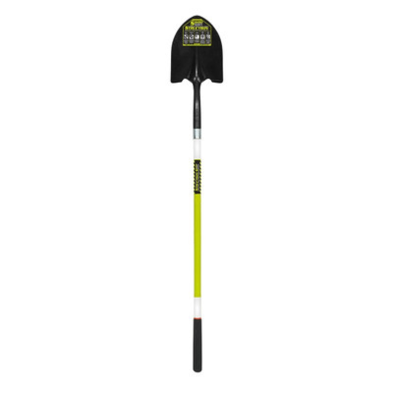 #2 Round Point, Front Turn Step Shovel, 48in Yellow Handle