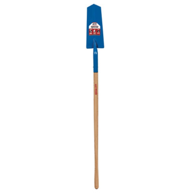 14in Drain Spade, Front Turn Step Open Back, 48in Handle