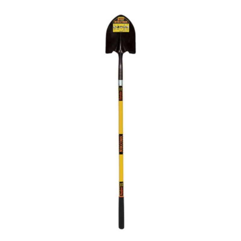 #2 Round Point, Front Turn Step Shovel 48in Yellow Handle