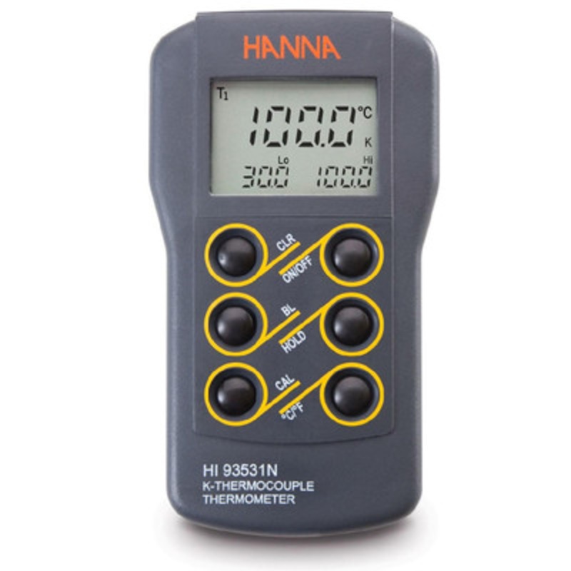 0.1 Resolution K-Type Thermocouple Thermometer CAL Button
