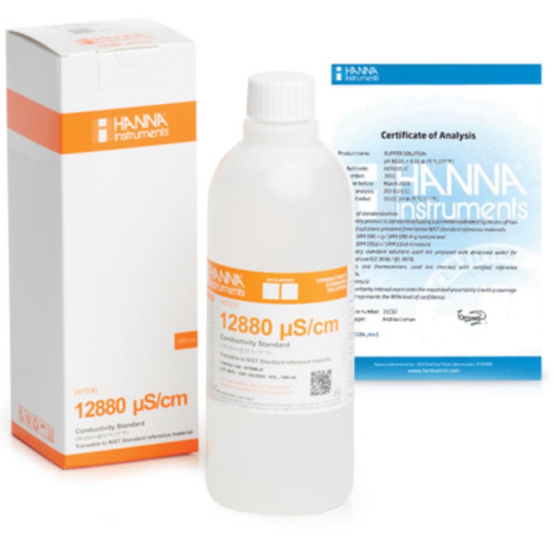 12880 microsecond/cm Conductivity Stand with COA (500mL)