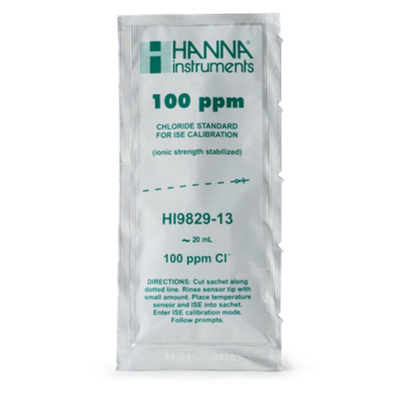 100 ppm Chloride Calibration Stand Sachets for HI9829