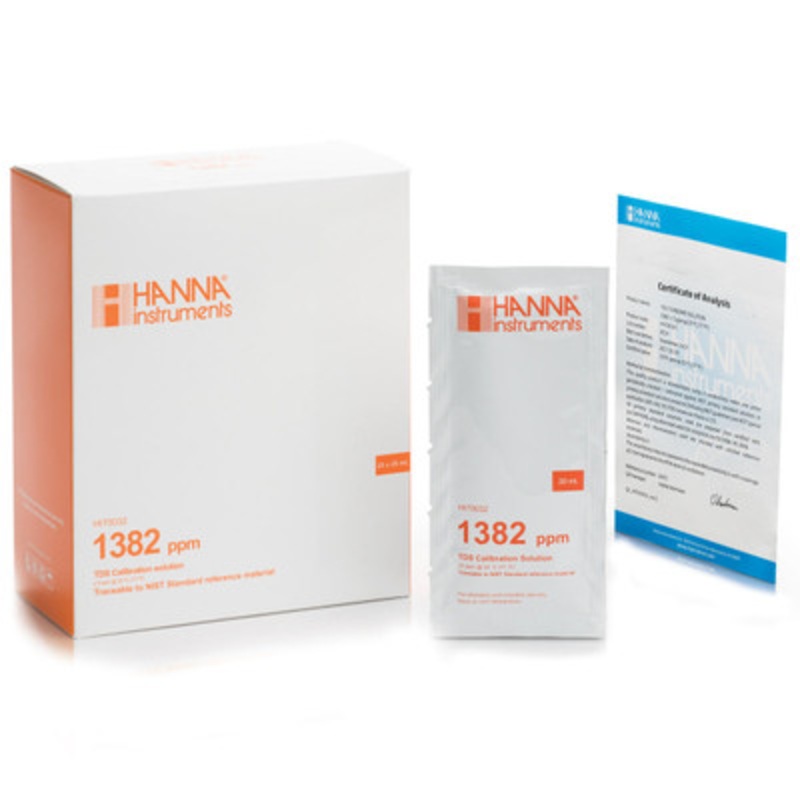 1382 mg/L (ppm) TDS Calibration Solution with COA