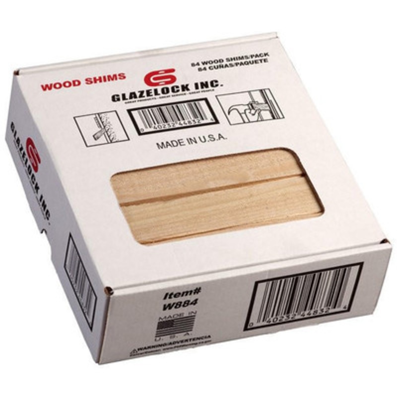 Wood Shims, 8 x 1-1/4 x 3/8in (Pack of 120)