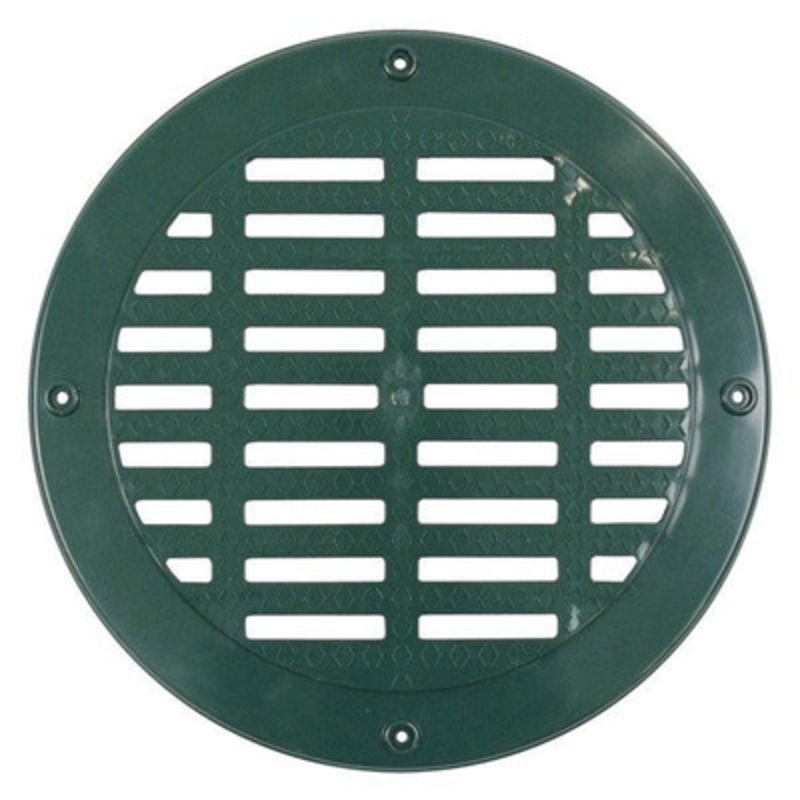12in Grate For Corrugated Pipe, Green