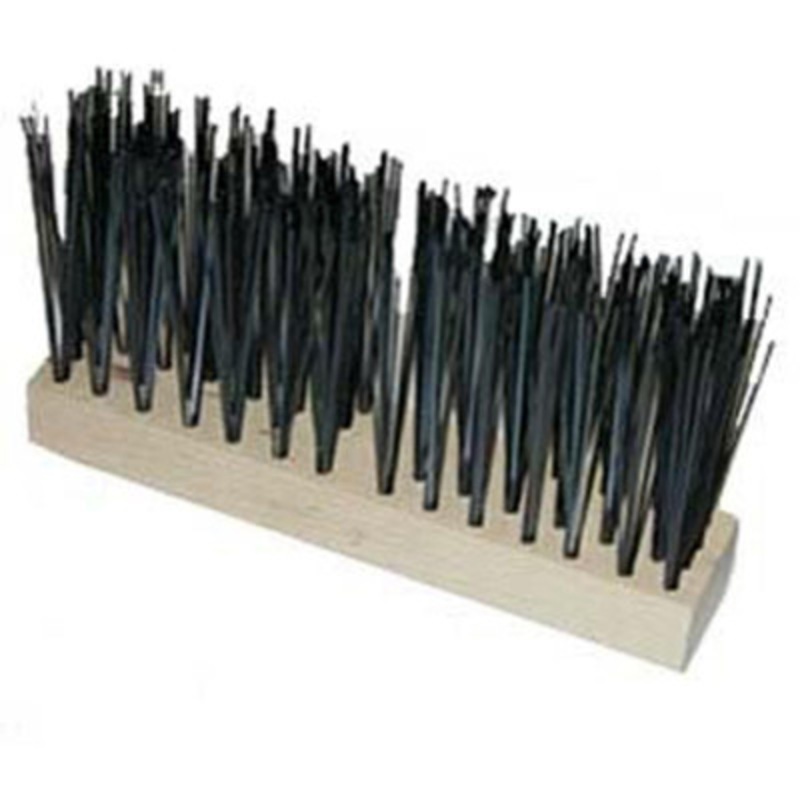 12in Flat Steel Wire Broom, Head Only