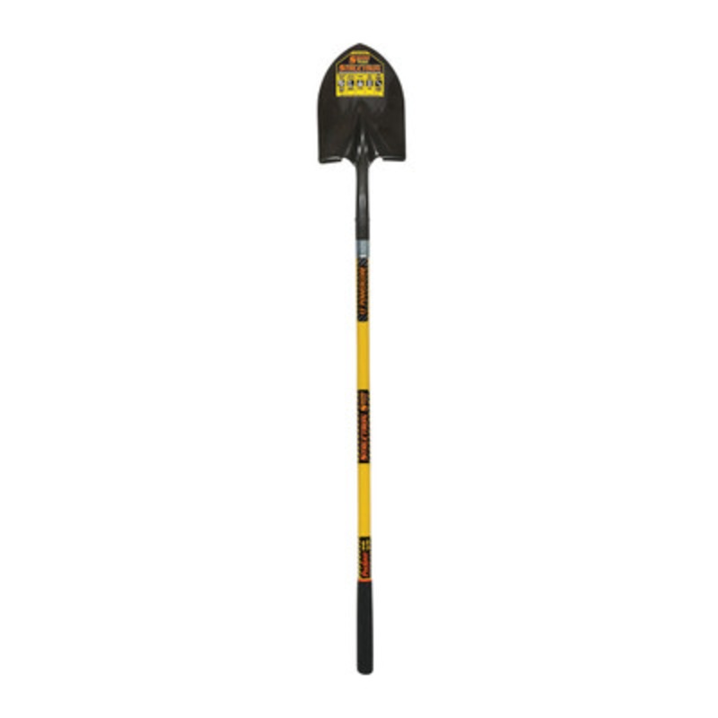 #2 Round Point Shovel with Front Turn Step Back, 48in Handle