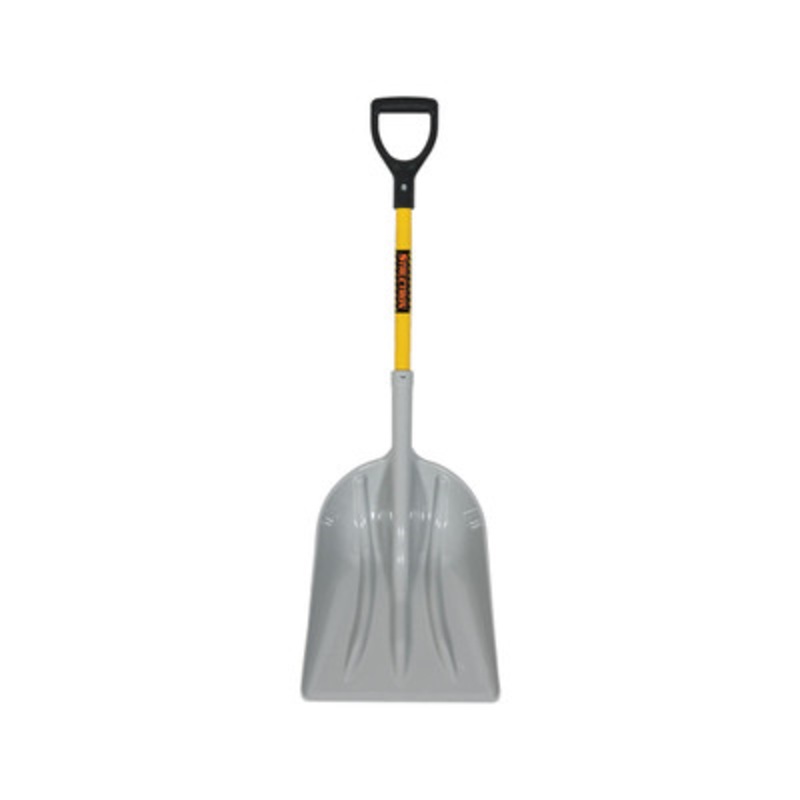 #12 Poly Grain Scoop with 29in Yellow Handle, Poly D-Grip