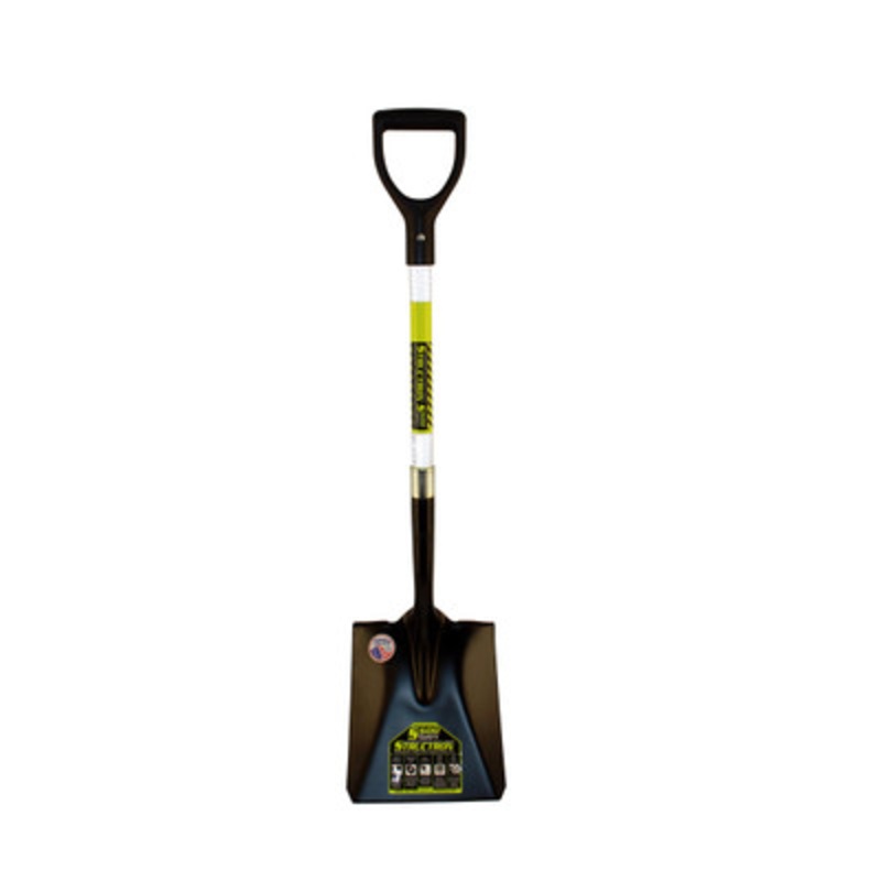 #2 Round Point, Front Turn Step Shovel, 29in Green Handle