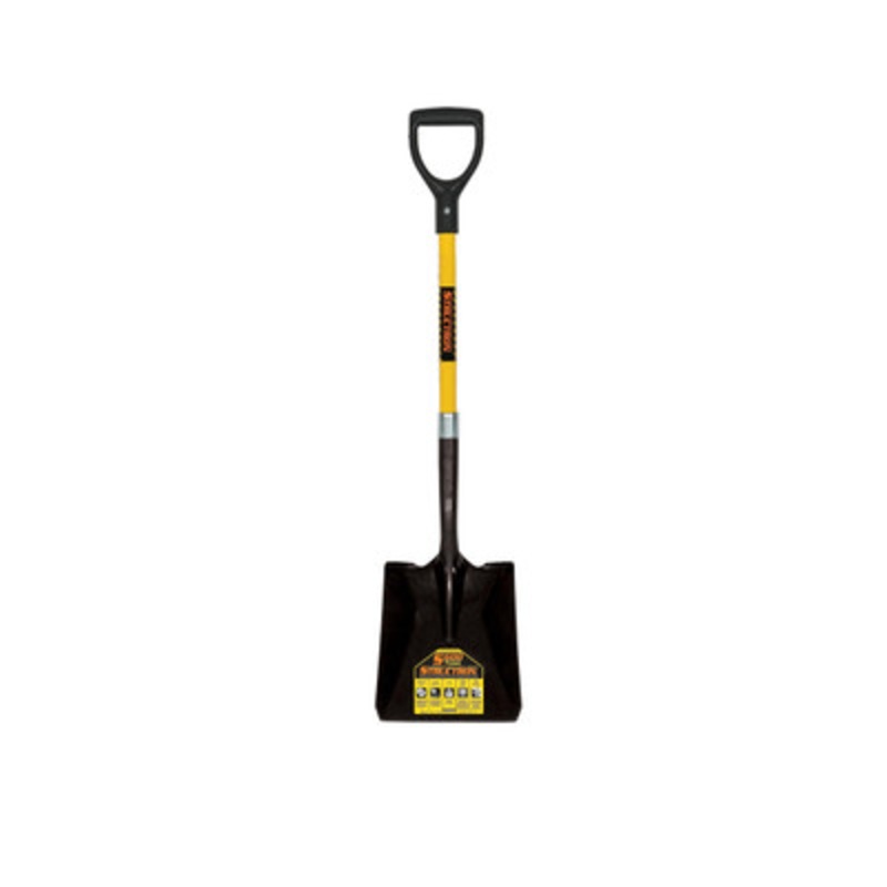 #2 Square Point, Front Turn Step Shovel, 29in Handle, D-Grip