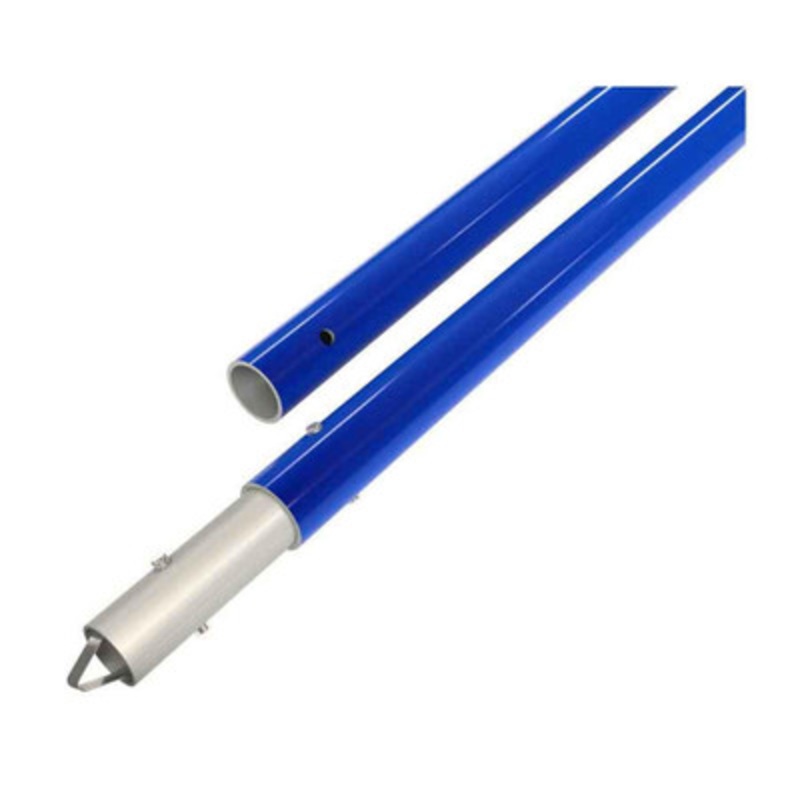 1-3/4in Aluminum Button Handle, 10ft