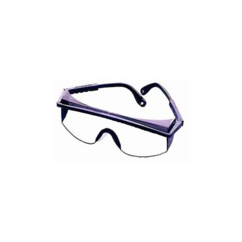 Wrap Around Protective Eyewear, Clear Half Frame