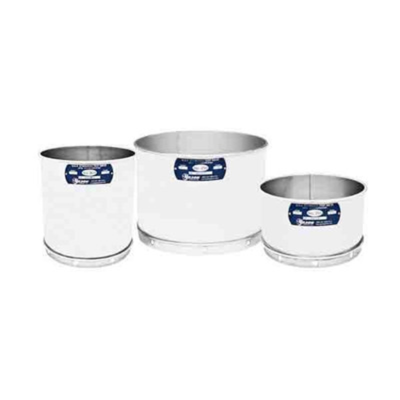 12in Wet Wash Sieve, SS, 8in Deep, #120 with Backing Cloth
