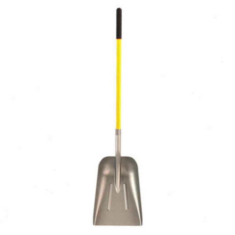 Western Aluminum Scoop, 48in Fiberglass Handle