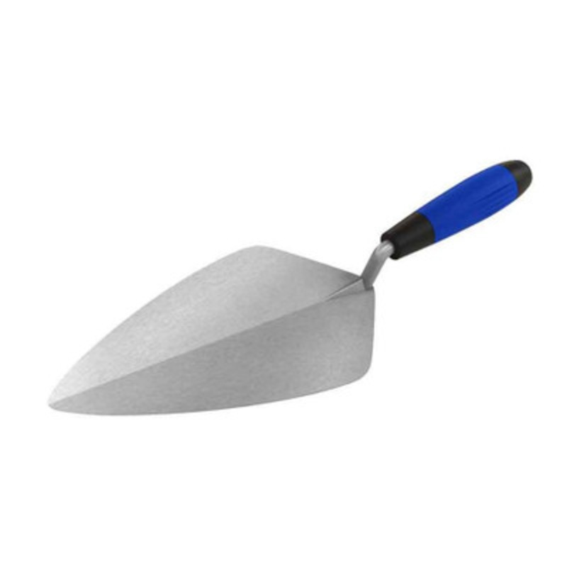 Wide London Pro Steel Brick Trowel, 10in, Comfort Handle