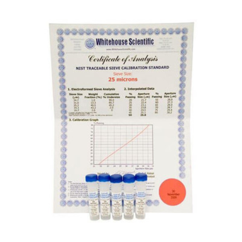 Whitehouse Sieve Standards No.500 (25 micrometer)