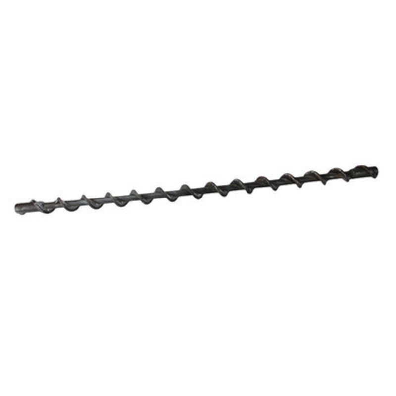 1-1/2in X 3ft Lead Auger with No Tip, 5/8in Thread