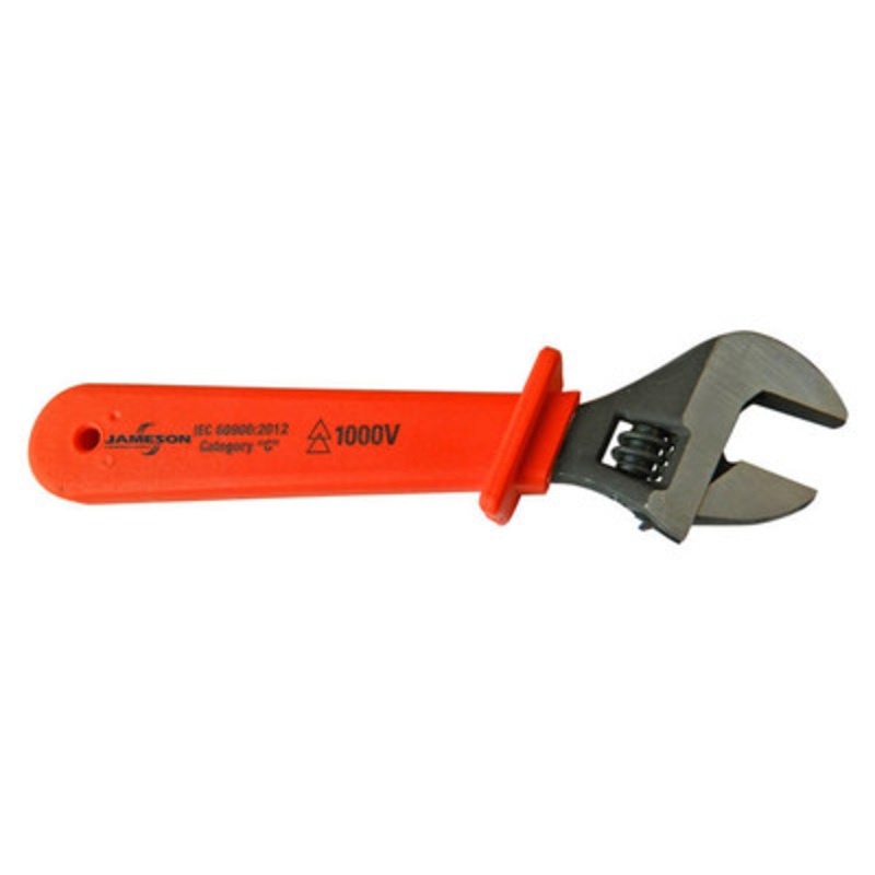 1000V Insulated Adjustable Wrench, 12in